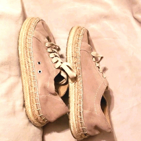 ZARA TRAFALUC ESPADRILLES BEIGE SZ 7 - Picture 3 of 8